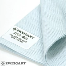 Zweigart precut 14ct világoskék színű aida 55x36 cm