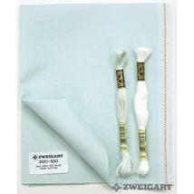 Zweigart Aida 16 ct 55 cm széles - jég kék