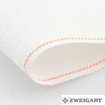 Zweigart aida 18 ct 110 cm széles - csillogó fehér