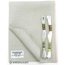 Belfast len hímzővászon 32ct 140cm széles - hamuszürke