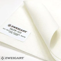 Belfast törtfehér len hímzővászon 32ct 140cm széles