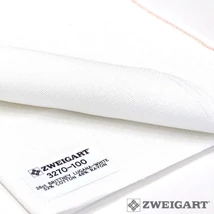 Zweigart Brittney Lugana hímzővászon fehér 28 count 140 cm széles