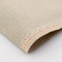 Zweigart Murano ezüstösen csillogó szállal szőtt hímzővászon 32 ct 140 cm széles