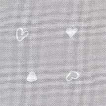 Zweigart Murano Petit Coeur 32ct szíves hímzővászon 140cm széles