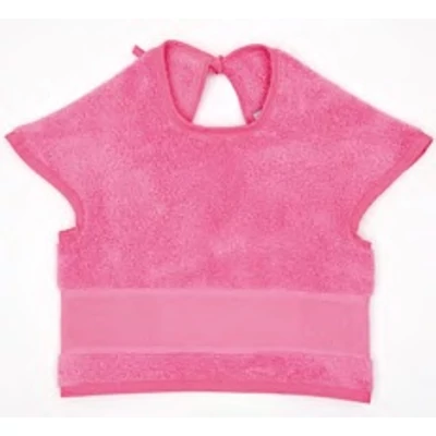 Hímezhető bebújós előke pink színű