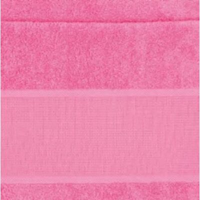 Hímezhető Törölköző 50x100 pink színű