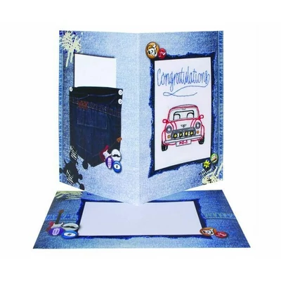 Anchor képeslap hímzőkészlet - Gratuláció