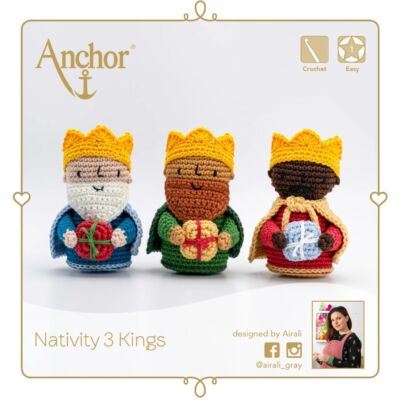 Anchor amigurumi box - A három király
