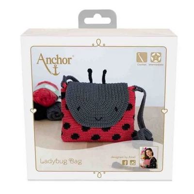 Anchor amigurumi box - Katicabogár táska