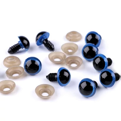 Biztonsági pupillás szem 16 mm - kék színű
