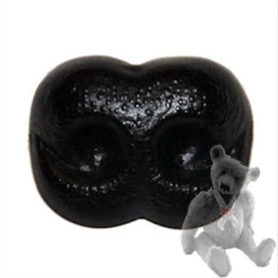 Biztonsági maci vagy kutya orr 1 darab - fekete 15 mm