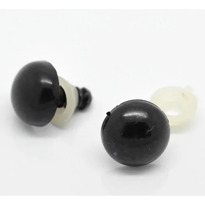 Biztonsági szem 1 pár - fekete 22 mm