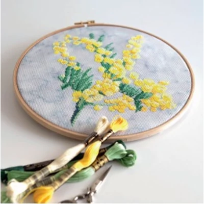 DMC precut 14 ct aida(kongré) - szürke márványos hatású