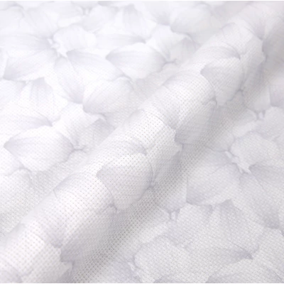 DMC precut szürke színű 14 ct aida(kongré) ajándék keresztszemes mintával