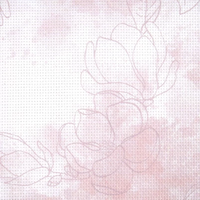DMC precut rózsaszín 14 ct aida(kongré) ajándék keresztszemes mintával