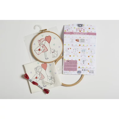 Hímző készlet gyerekeknek - A szerelmes levél