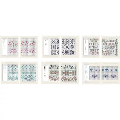 DMC keresztszemes mintafüzet - Dekoratív szegélyek