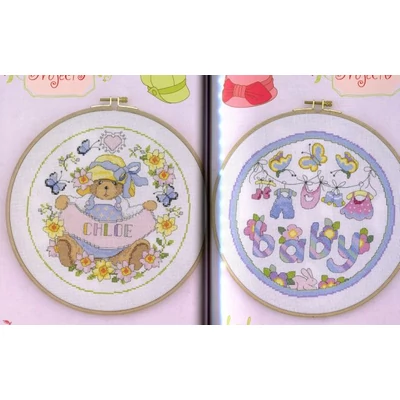 DMC Cute Baby Models keresztszemes mintafüzet