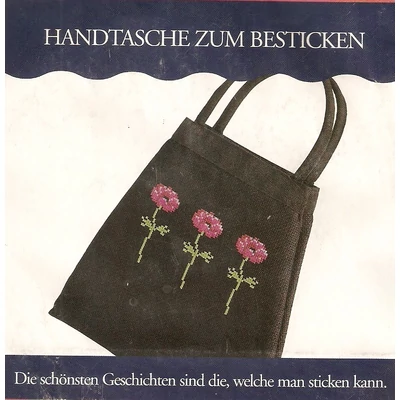 Keresztszemes készlet- Fekete táska