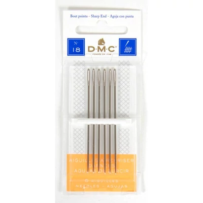 DMC hegyes végű tű 18 méretű 6 db-os