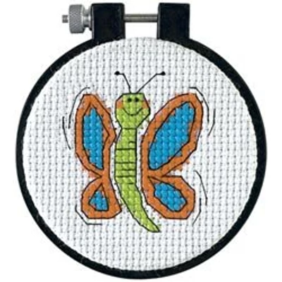 Keresztszemes készlet gyerekeknek-Pillangó