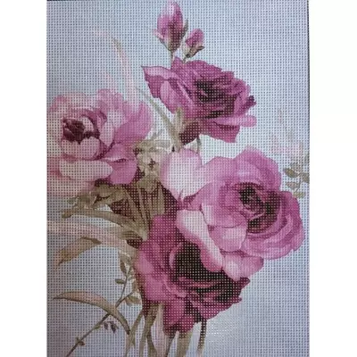 Gobelin 22x30 cm - Lila rózsák 2028