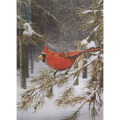 Gobelin előfestett alap DMC HÍMZŐFONALLAL 22x30 - Madár 5032