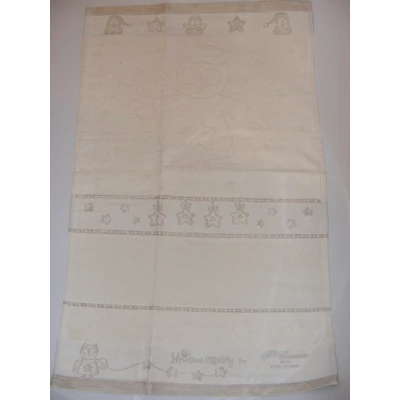 Keresztszemesen hímezhető kéztörlő 40x70 - Bagoly