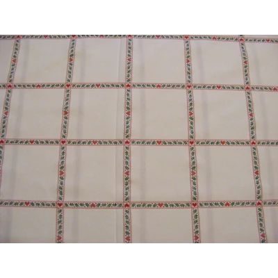 Keresztszemesen hímezhető karácsonyi anyag-Zöld