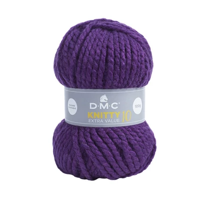 DMC Knitty 10 vastag, őszi-téli fonal - Padlizsán lila 840