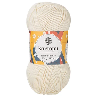 Bambu Sakura - K025- gyerekfonal - törtfehér