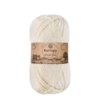 Kartopu Melange Wool 013 - tört fehér