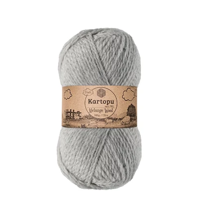 Kartopu Melange Wool 1000 - világos szürke