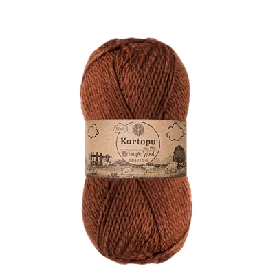 Kartopu Melange Wool 1892 - barna