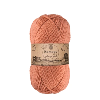 Kartopu Melange Wool 784 - lazac rózsaszín