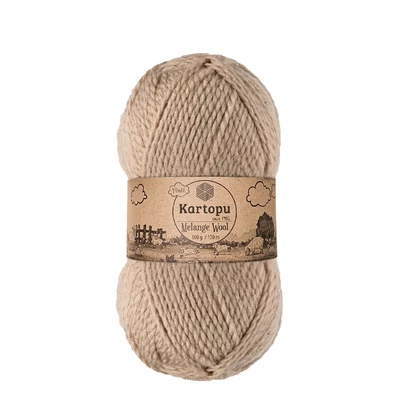 Kartopu Melange Wool 880 - homok barna