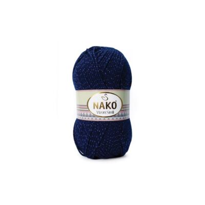 Nako Vizon Simli csillogó fonal kék - 148