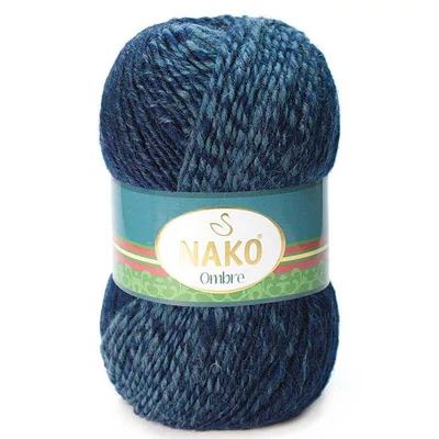 Nako Ombre színátmenetes fonal - 20317 - sötét kék