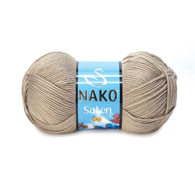 Nako Saten akril fonal - Taupe