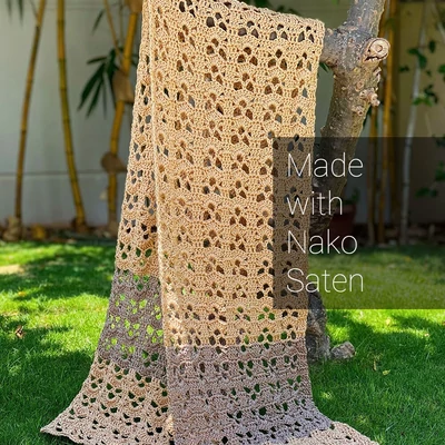 Nako Saten akril fonal - fehér 