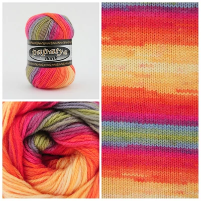 Papatya Batic akril színátmenetes fonal 15