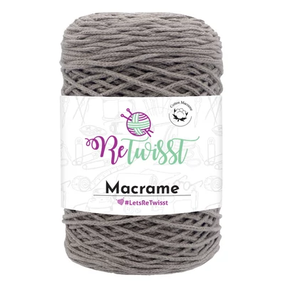 Makramé zsinórfonal 7009 - sötét bézs