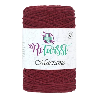 Makramé zsinórfonal 7030 - bordó