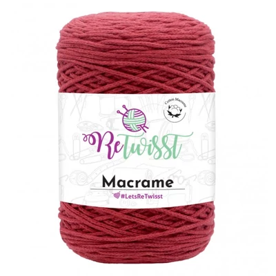 Makramé zsinórfonal 7029 - piros