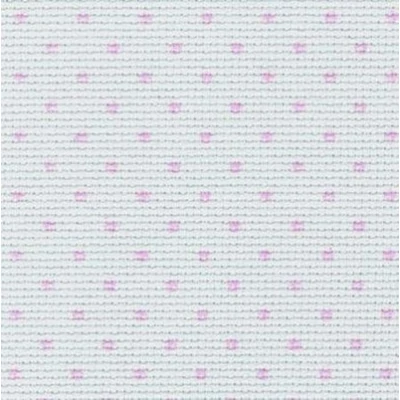 Aida rózsaszín pöttyökkel-14 ct 55 cm széles
