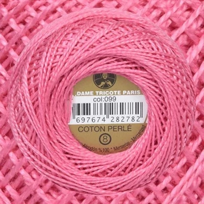 Perlé hímző gyöngyfonal 099 - rózsaszín