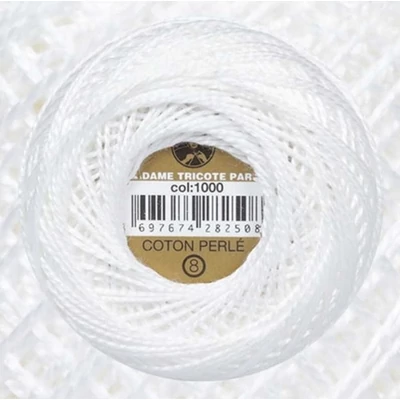 Perlé hímző gyöngyfonal 1000 - törtfehér