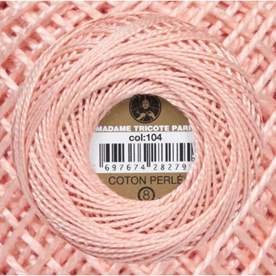 Perlé hímző gyöngyfonal 104 - rózsaszín