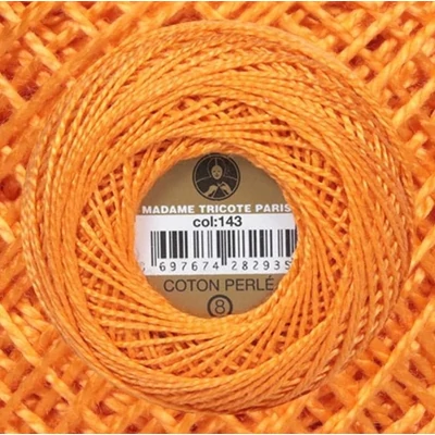 Perlé hímző gyöngyfonal 143 - narancs
