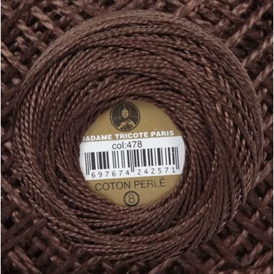 Perlé hímző gyöngyfonal 478 - gesztenyebarna